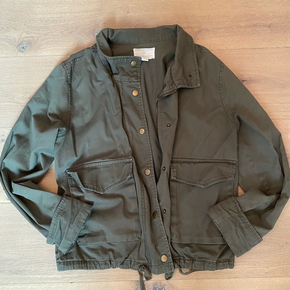 Caslon Front Pocket Utility Jacket